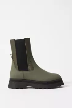 Кожаные ботинки челси на подкладке & Other Stories, зеленый