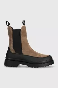 Кожаные ботинки челси Препново Gant, бежевый