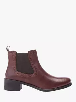 Кожаные ботинки челси с перфорацией типа броги от pernilla Moda in Pelle, желто-коричневый