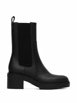 Кожаные ботинки челси Santoni