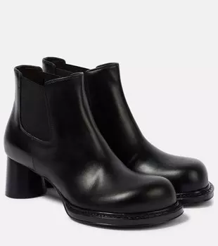 Кожаные ботинки Cliff 50 до щиколотки Bottega Veneta, черный