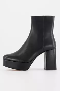 Кожаные ботинки Dayli на массивном каблуке Ted Baker, черный