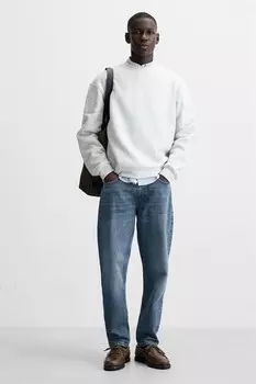 Кожаные ботинки для палубки ZARA, коричневый