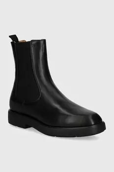 Кожаные ботинки Emporio Armani, черный