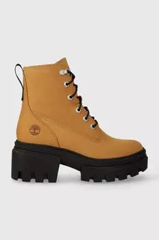 Кожаные ботинки Everleigh 6 дюймов на шнуровке Timberland, коричневый