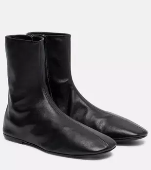 Кожаные ботинки Globe по щиколотку Dries Van Noten, черный
