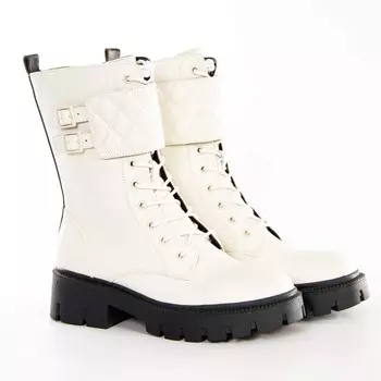 Кожаные ботинки Guess, белый