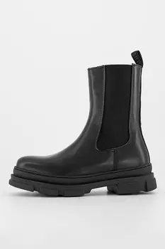 Кожаные ботинки Jfilina с текстилем Steve Madden, черный