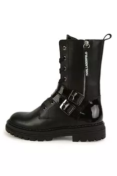 Кожаные ботинки Karl Lagerfeld, черный