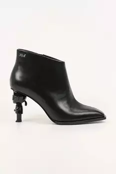 Кожаные ботинки Karl NFT на каблуке Karl Lagerfeld, черный