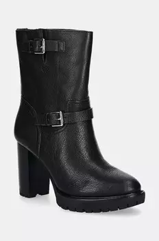 Кожаные ботинки Lyvia Lauren Ralph Lauren, черный
