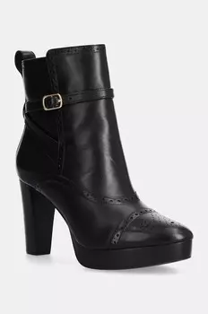 Кожаные ботинки McKinsey Lauren Ralph Lauren, черный