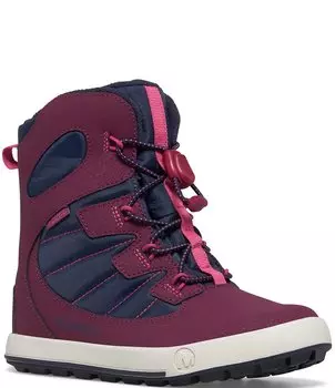 Кожаные ботинки Merrell Girls' Snow Bank 4 (подростковые), синий