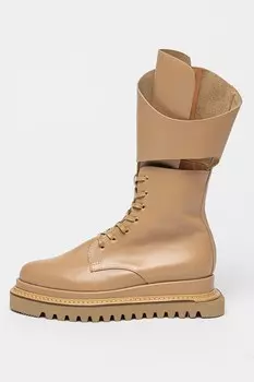 Кожаные ботинки Mihaela Glavan, бежевый