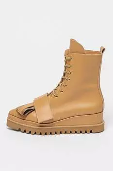 Кожаные ботинки Mihaela Glavan, бежевый