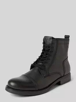 Кожаные ботинки модель 'RUSSEL' Jack & Jones, черный