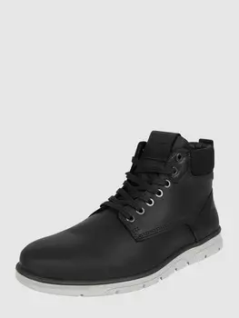 Кожаные ботинки модель "Тубар" Jack & Jones, антрацит