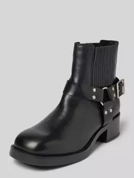 Кожаные ботинки на блочном каблуке модель 'BREAKER' Steve Madden, черный