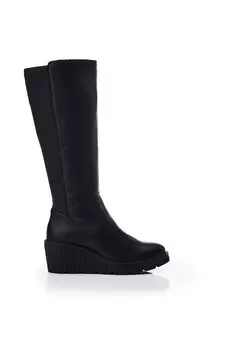 Кожаные ботинки на каблуке 'Harpette' Moda In Pelle, черный