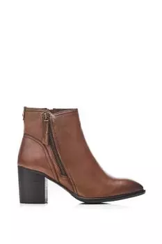 Кожаные ботинки на каблуке "Нерла" Moda In Pelle, бежевый