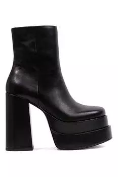 Кожаные ботинки на массивном каблуке Cobra Steve Madden, черный