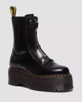 Кожаные ботинки на платформе Dr. Martens Jetta Hi Max, цвет Black — Buttero