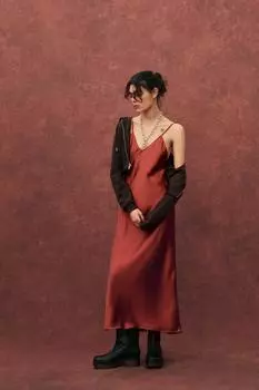 Кожаные ботинки на платформе ZARA, черный