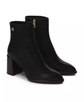 Кожаные ботинки на широком каблуке Kazar, черный