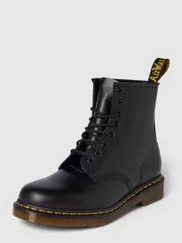 Кожаные ботинки на шнурках однотонного дизайна Dr. Martens, черный