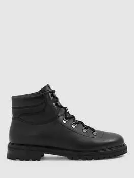 Кожаные ботинки на шнуровке ashdown Reiss, черный