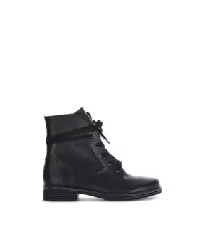 Кожаные ботинки на шнуровке Gabor, черный