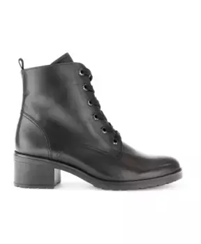 Кожаные ботинки на шнуровке Gabor, черный