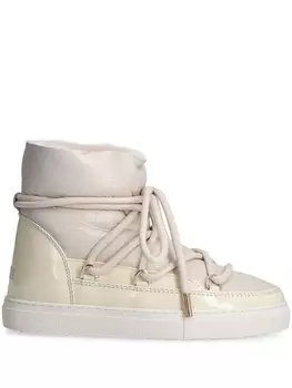 Кожаные ботинки на шнуровке Inuikii, белый