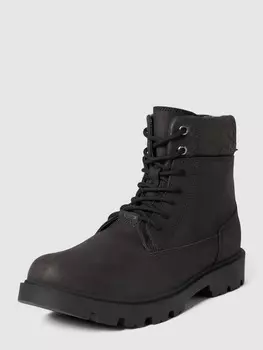 Кожаные ботинки на шнуровке, модель Adley BOSS, черный