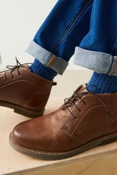 Кожаные ботинки на теплой подкладке из тинсулейта Next