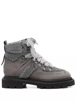 Кожаные ботинки Peserico, серый
