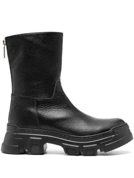 Кожаные ботинки Pollini, черный