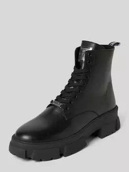 Кожаные ботинки с этикеткой, модель «TANKER» Steve Madden, черный