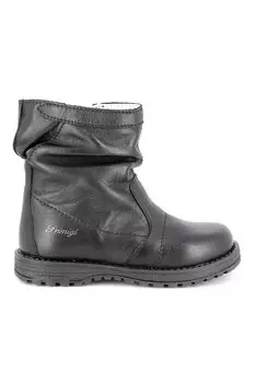 Кожаные ботинки с логотипом Primigi, черный