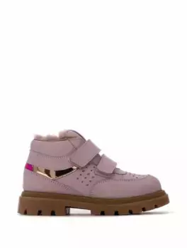 Кожаные ботинки с логотипом Rondinella, фиолетовый