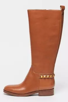 Кожаные ботинки с люверсами Guess, коричневый