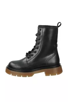 Кожаные ботинки с овальным носком Gant, черный