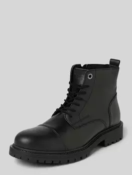 Кожаные ботинки с петлей для затягивания, модель «TREMOR» Jack & Jones, черный