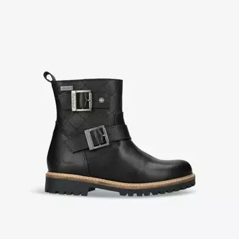 Кожаные ботинки с пряжками Bramble Barbour, черный