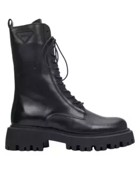 Кожаные ботинки с высоким голенищем женские Estro Estro, черный