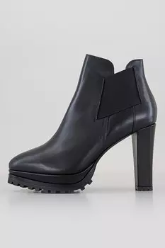 Кожаные ботинки Sarris на массивном каблуке Allsaints, черный