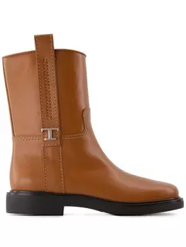 Кожаные ботинки Tod's, коричневый