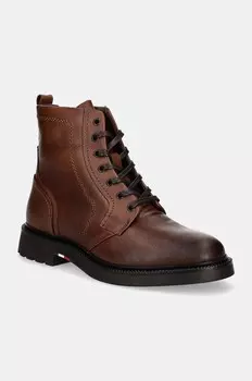 Кожаные ботинки Tommy Hilfiger HILFIGER COMFORT LWT LTH BOOT, коричневый