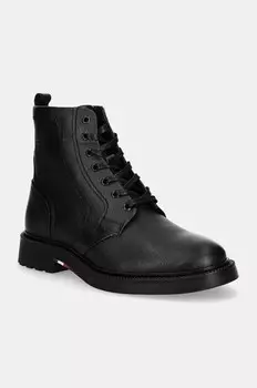 Кожаные ботинки Tommy Hilfiger HILFIGER COMFORT LWT LTH BOOT, черный