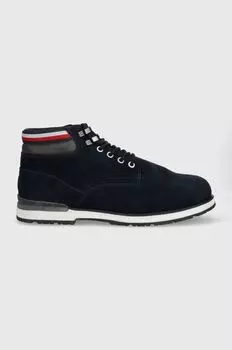 Кожаные ботинки Tommy Hilfiger, темно-синий